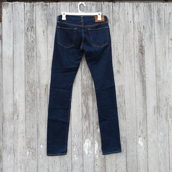 Double RRL Ralph Lauren Jeans Womens 27X33 Skinny Fit Selvage Darkwash Low Rise - Picture 2 of 7